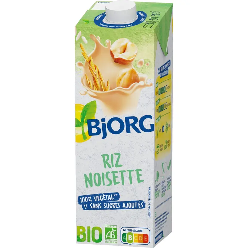 Boisson Végétale Bio Riz Noisette BJORG