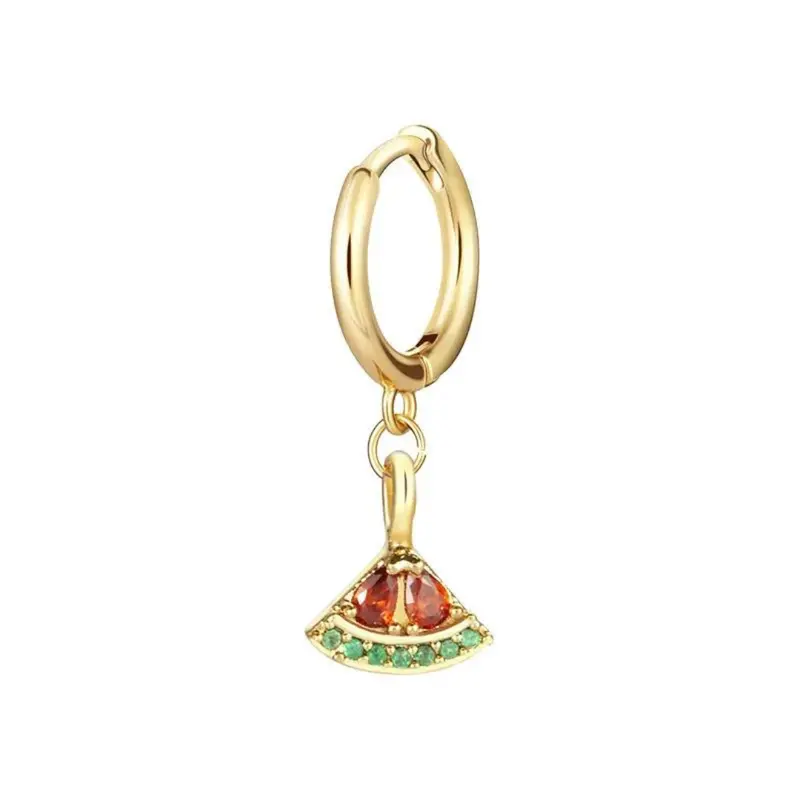 Boucle d’oreille fraîcheur pastèque