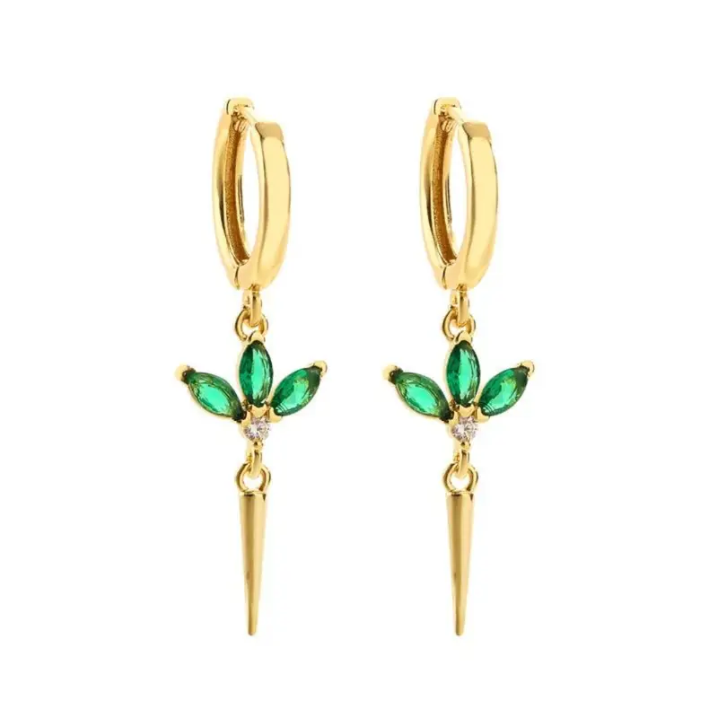Boucles d'oreilles vertes Alissa
