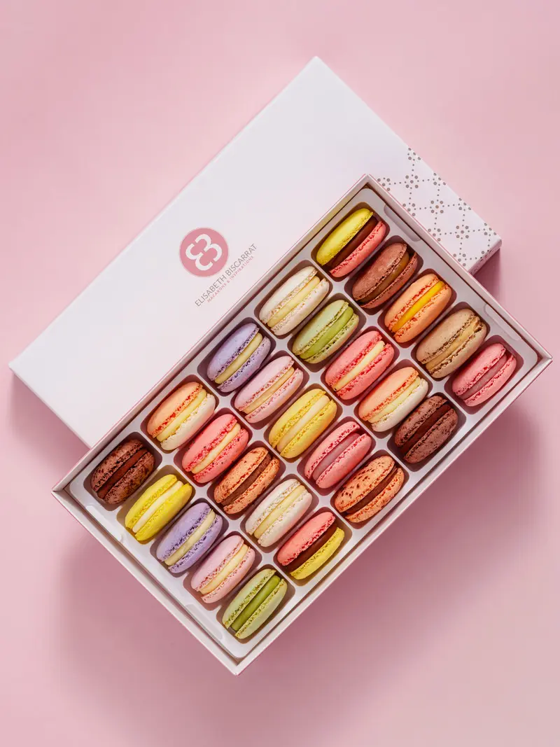 Coffret de 25 macarons à composer