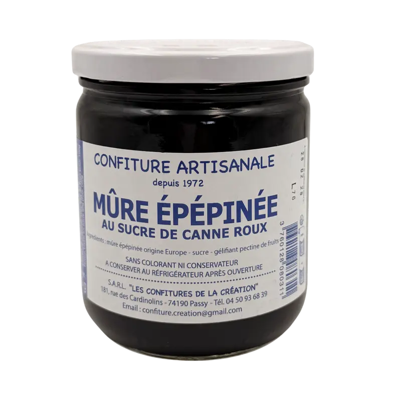 Confiture artisanale Mûre Épépinée