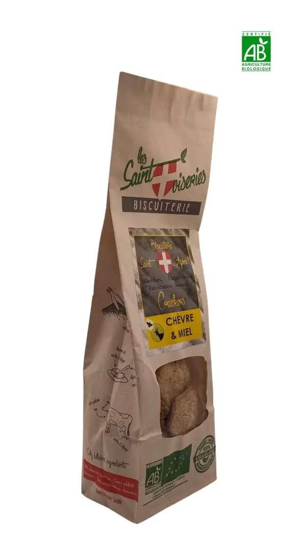 CRACKERS BIO CHÈVRE ET MIEL