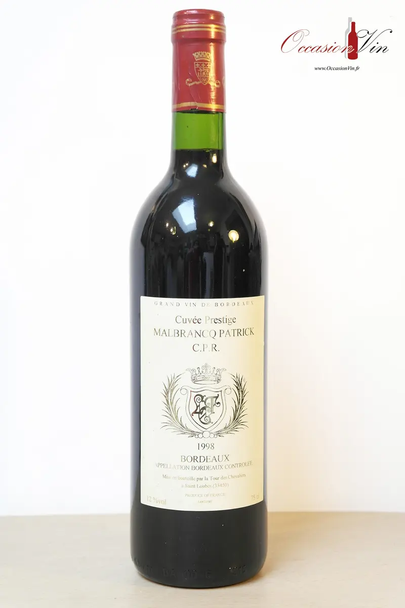 Cuvée Prestige Malbrancq Patrick Vin 1998