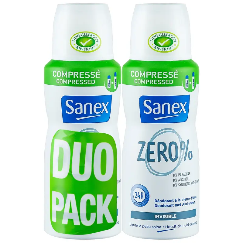 Déodorant Zéro % Invisible SANEX