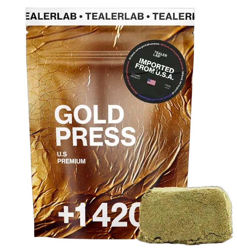 GOLD PRESS MADE IN US CBD