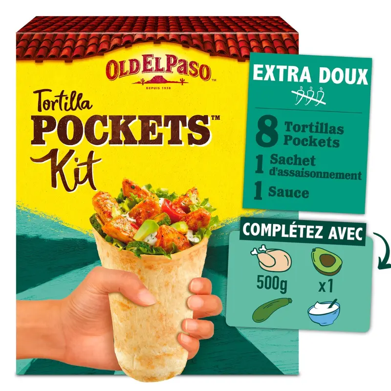 Kit Tortilla Pockets Extra Doux OLD EL PASO