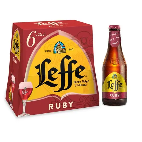 Leffe – Ruby – Pack 6 x 25 cl – 5% vol.