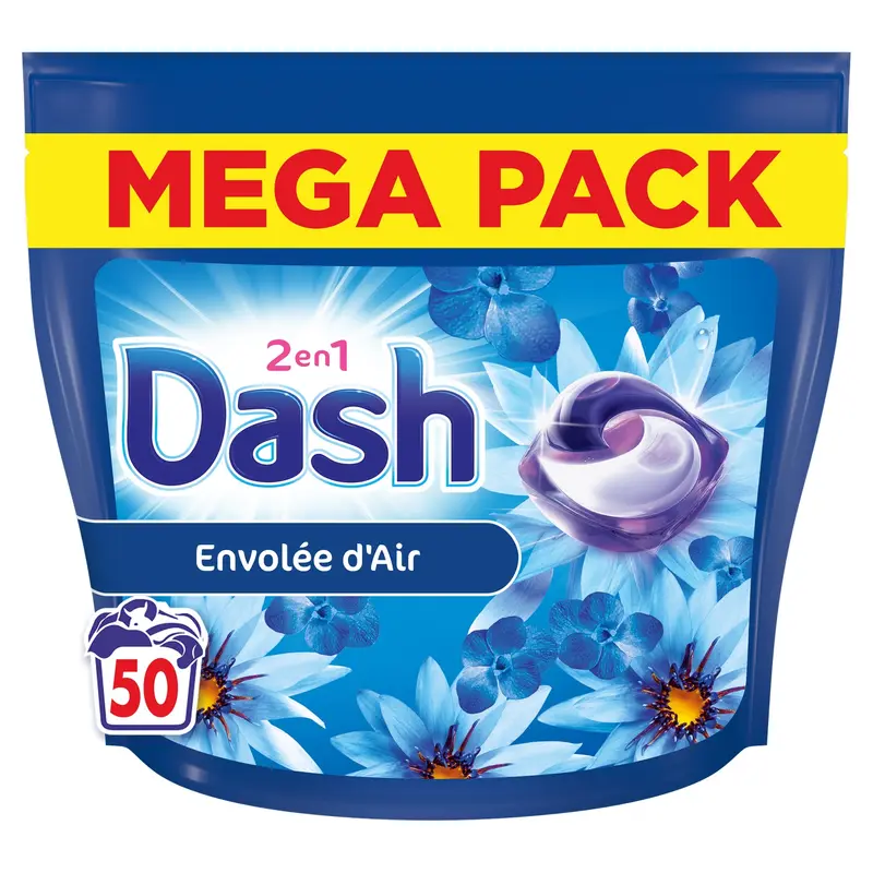 Lessive Capsules 2en 1 Envolée d'Air DASH