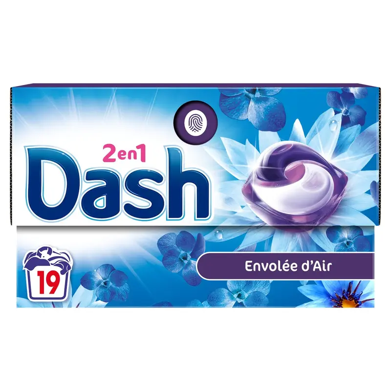 Lessive Capsules 2en1 Envolée d'Air DASH