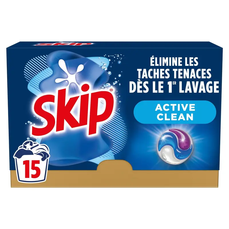 Lessive Capsules Active Clean SKIP