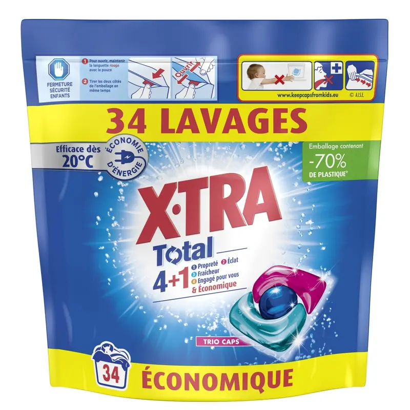 Lessive capsules Total 4+1 X-TRA