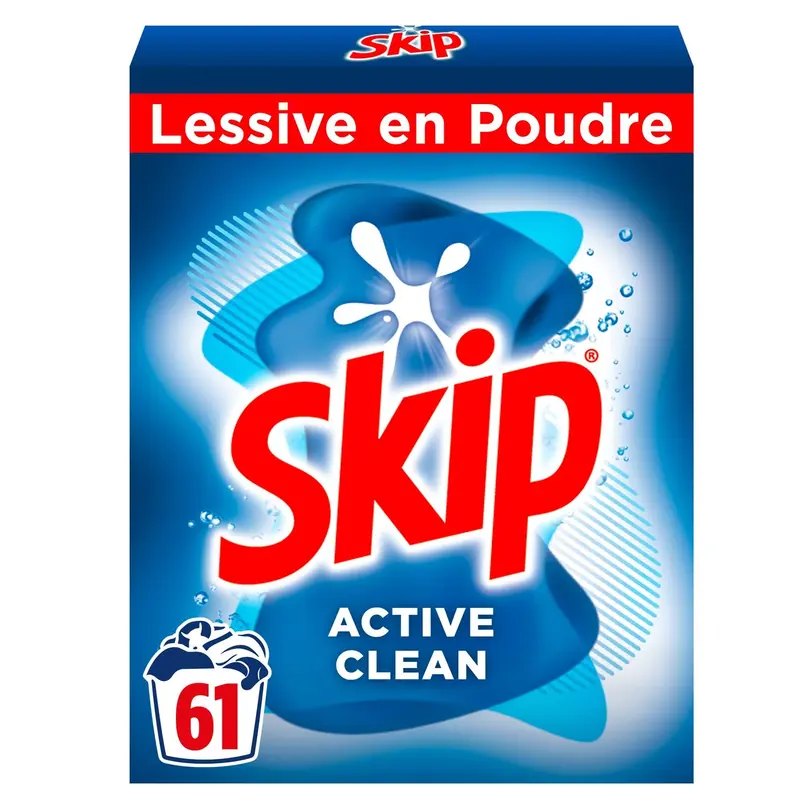 Lessive en Poudre Active Clean SKIP