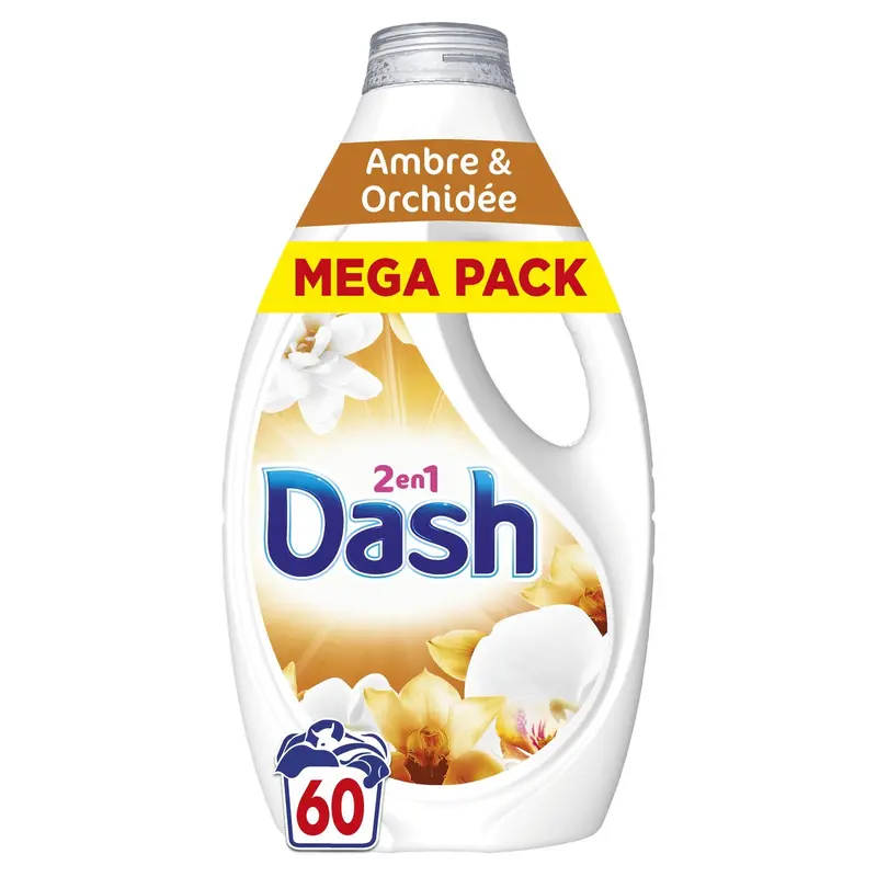 Lessive Liquide Ambre & Orchidée DASH