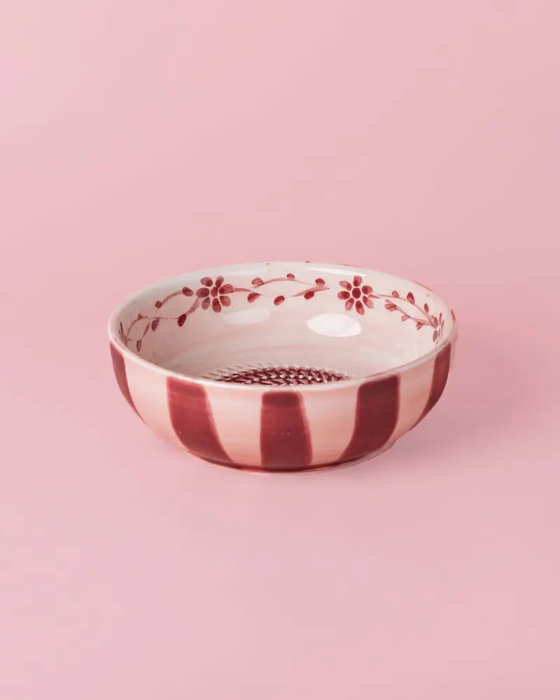 Medium Ceramic Garlic Grater Plate — Sakura