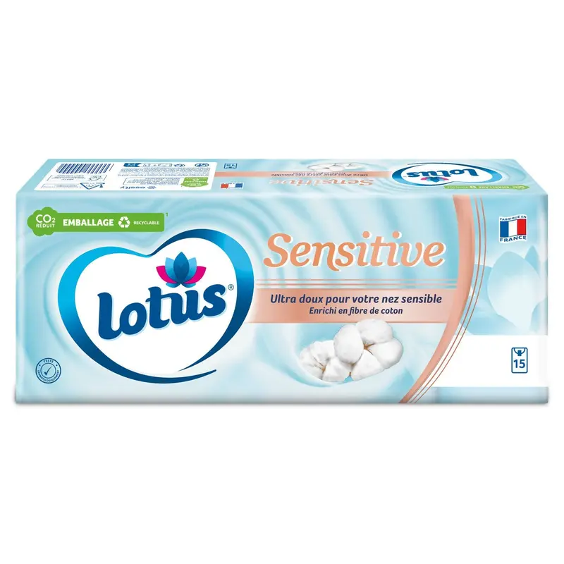 Mouchoirs Sensitive LOTUS