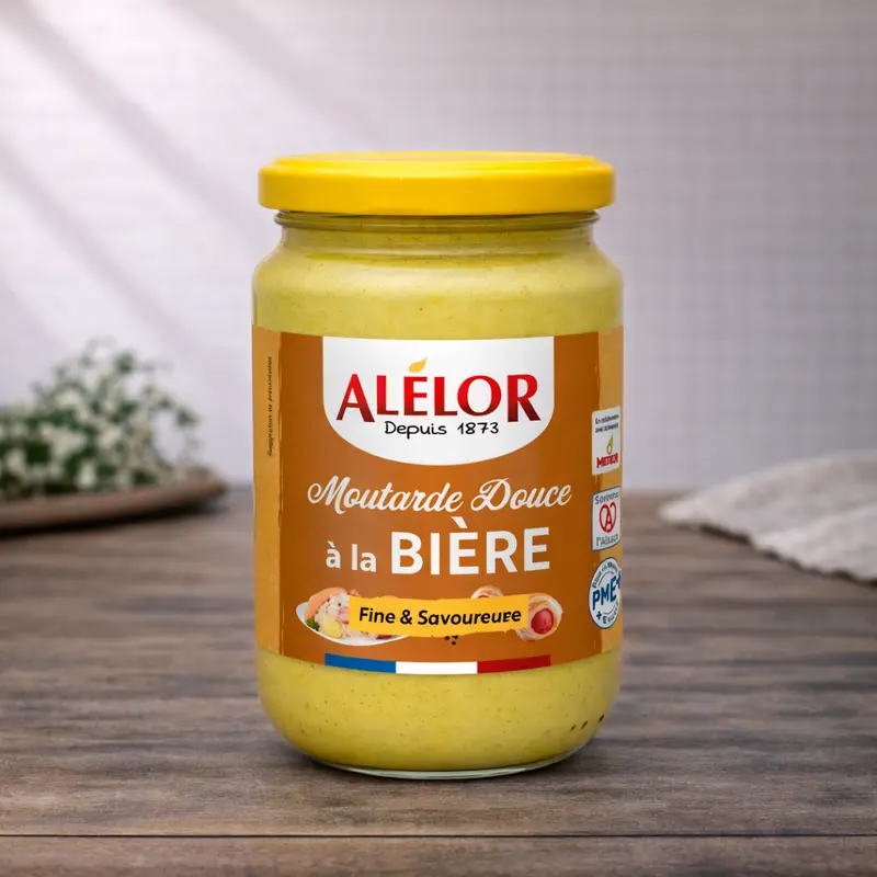 Moutarde douce à la bière
