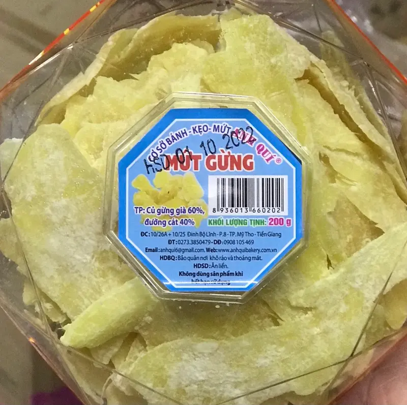 Mứt gừng 200gr