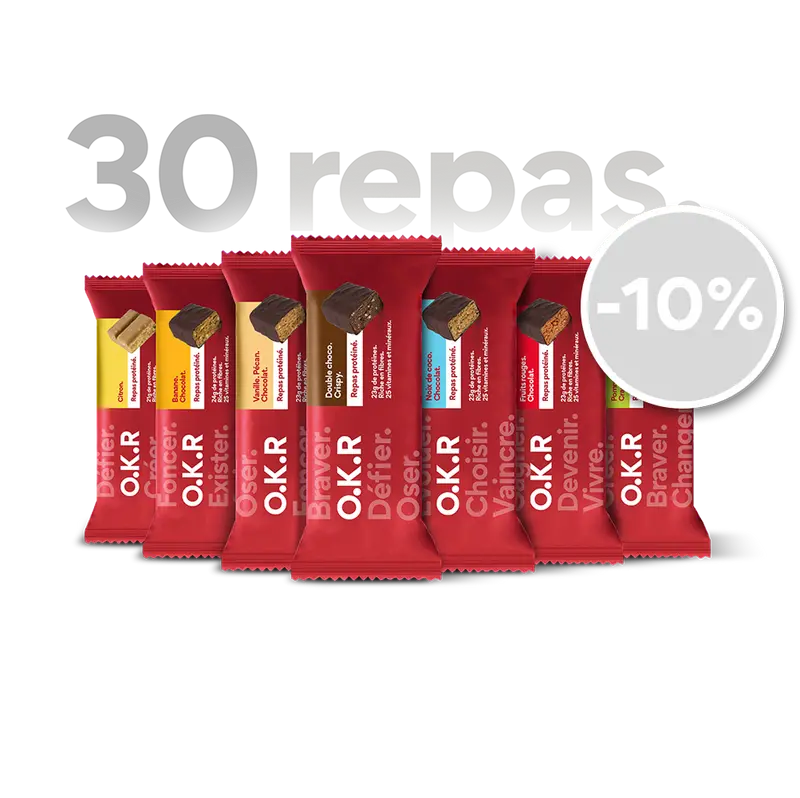 Pack 30 repas protéinés.