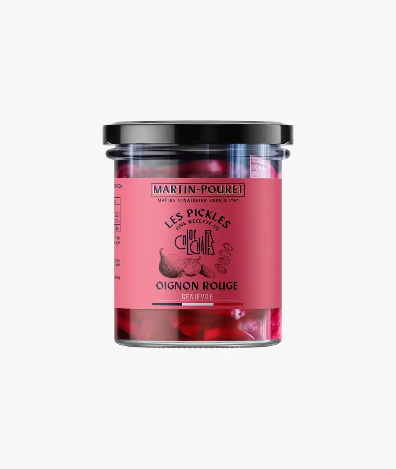 Pickles oignons rouges genièvre