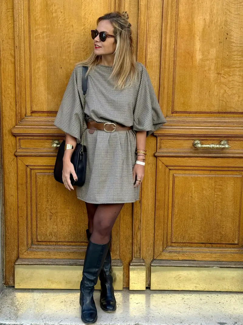 Robe Evisa – Pied-de-poule