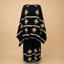 Robe Kabyle Noire Brodée