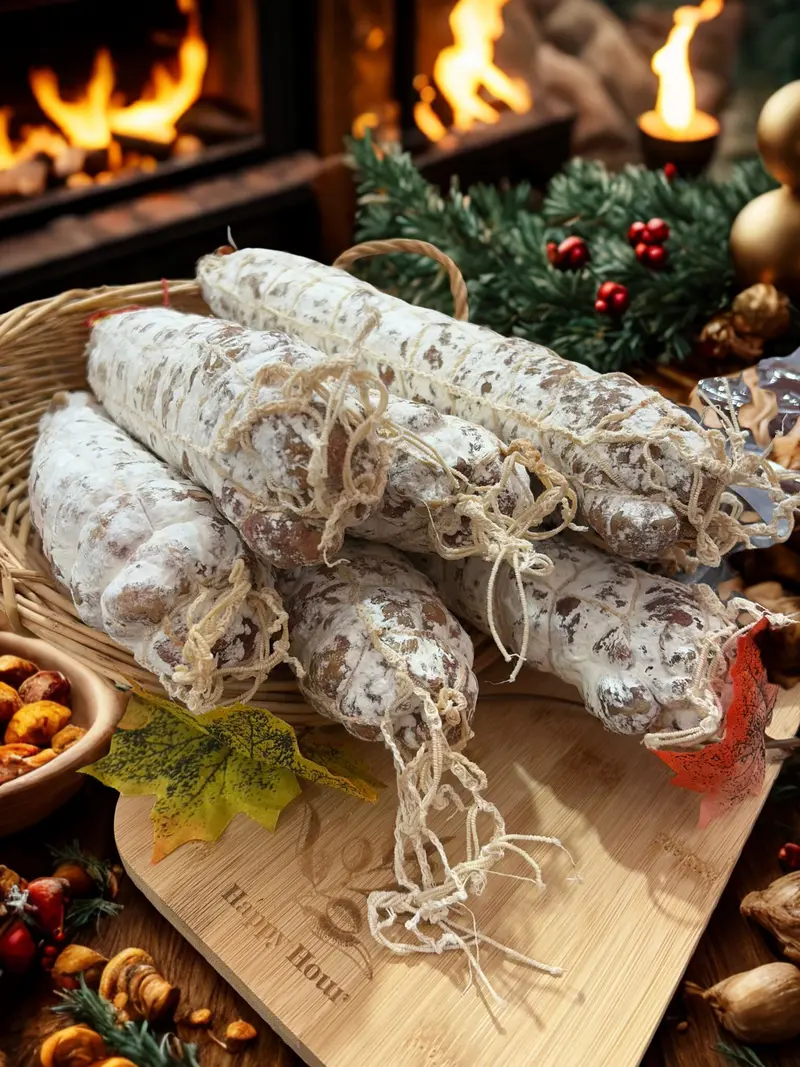Saucisson sec long bridé