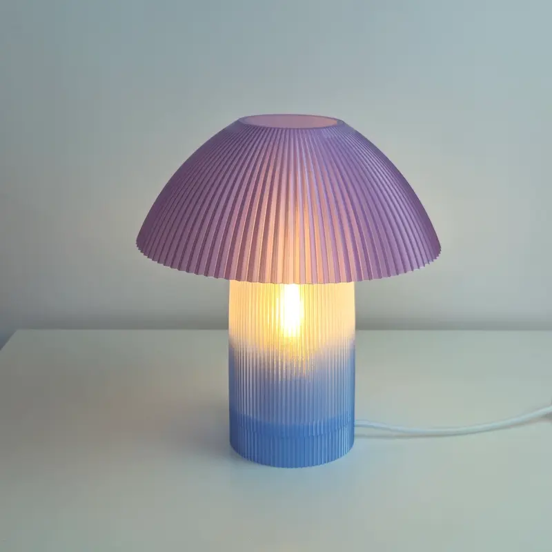 Shroom Table Lamp (Blue & Violet)