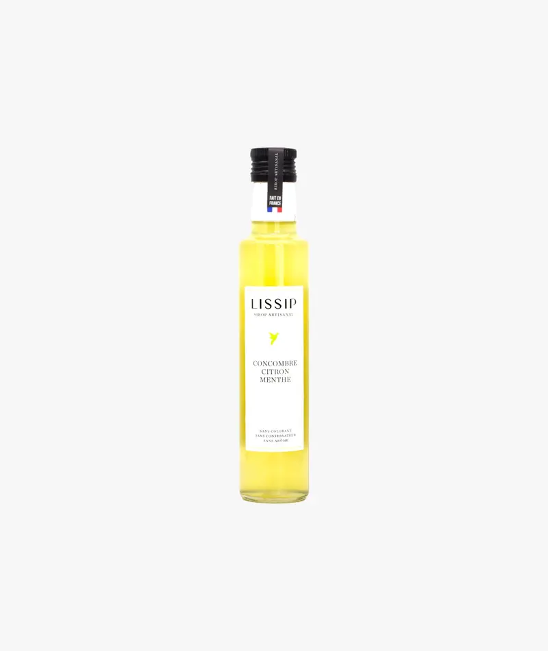Sirop concombre, citron et menthe