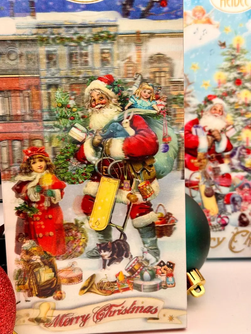 Tablette 3D de Noël en chocolat