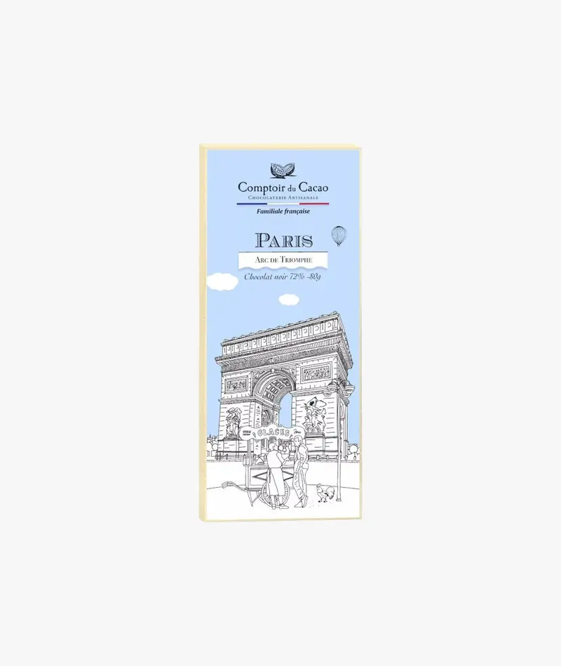 Tablette chocolat noir 72% - Arc de Triomphe