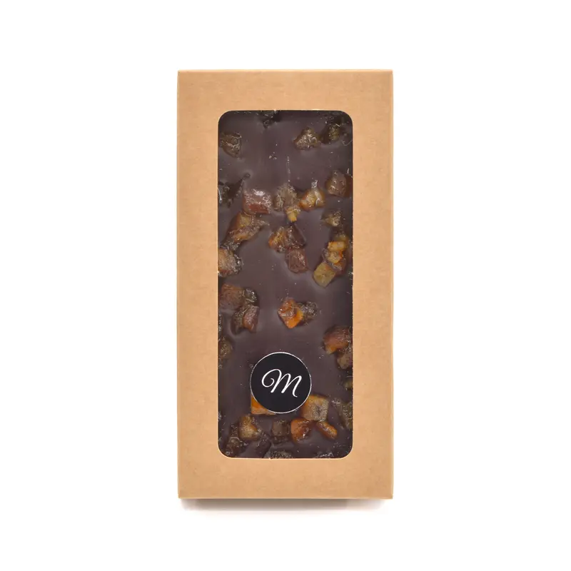Tablette Chocolat Noir & Orange Confite