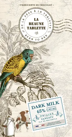 Tablette DARK MILK Vanuatu 65%