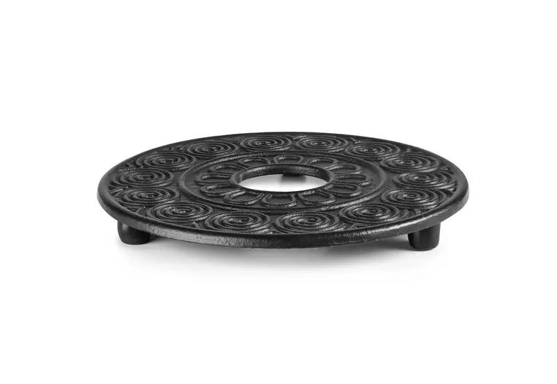 Teapot Tray Java - 15cm Cast Iron Surface