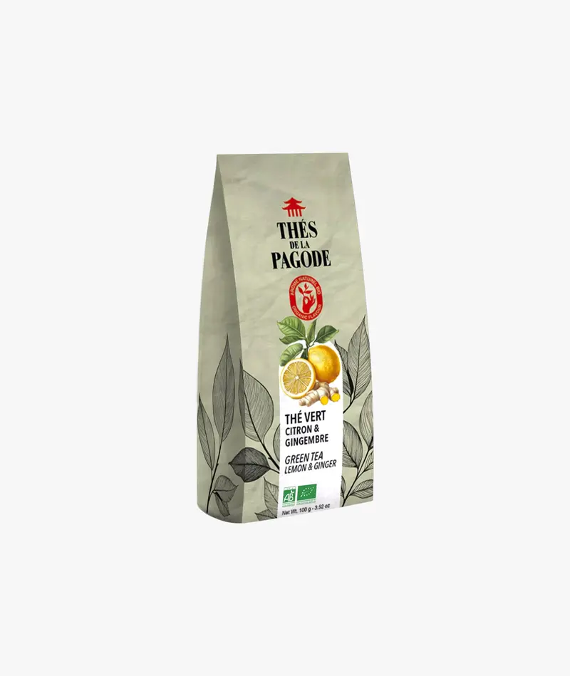Thé vert citron gingembre bio
