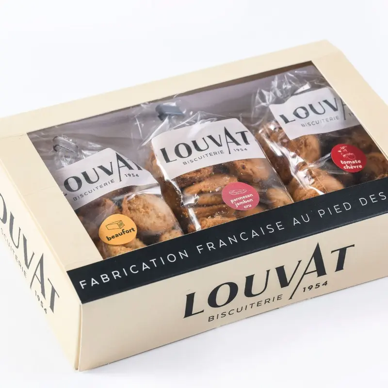 Trio de biscuits salés