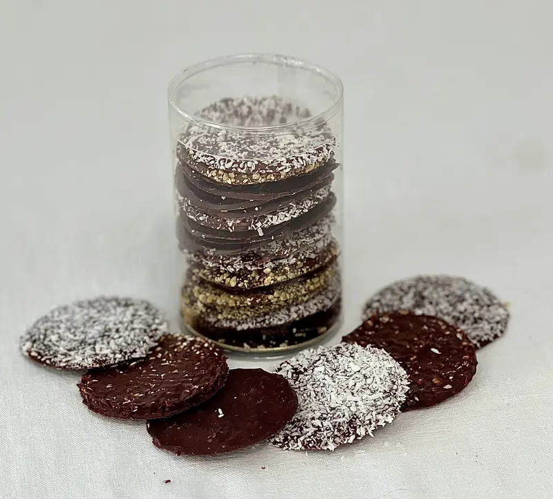 Tuiles en chocolat