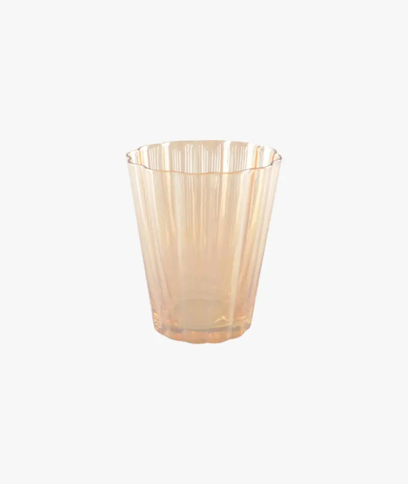 Verre à eau doré