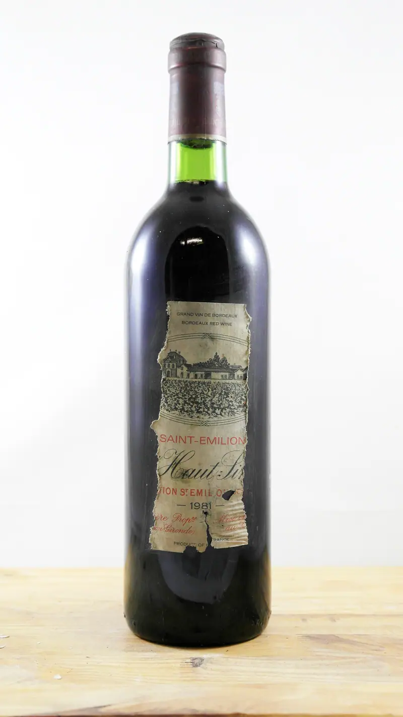 Vin Année 1981 Saint-Emilion