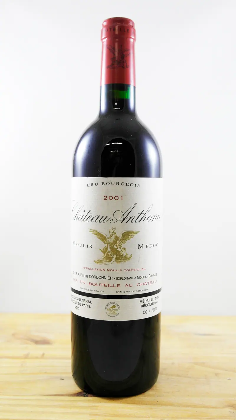 Vin Année 2001 Château Anthonic